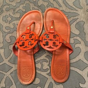 Tory Burch size 10 orangish-reddish sandal